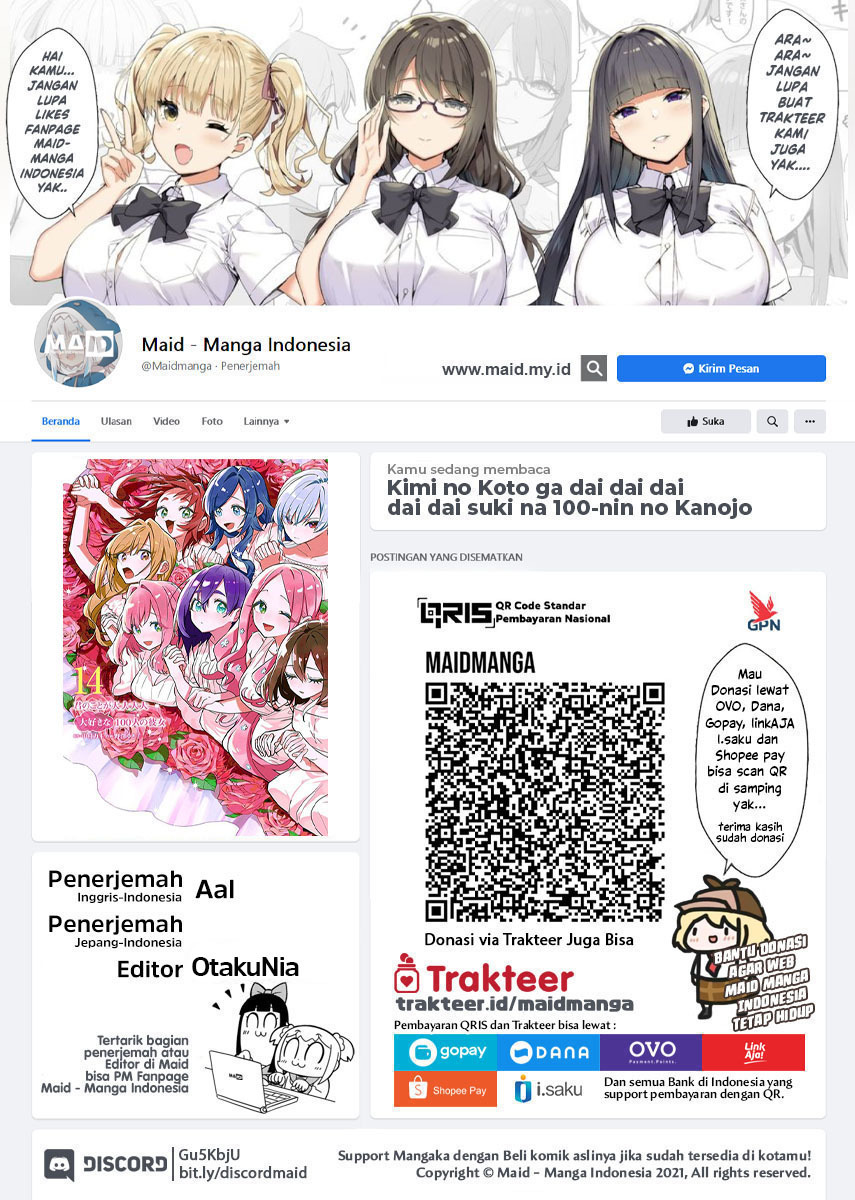 Kimi no Koto ga Dai Dai Dai Dai Daisuki na 100-ri no Kanojo Chapter 117 Gambar 2
